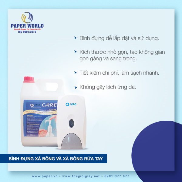 Bình đựng xà bông Roto RT800