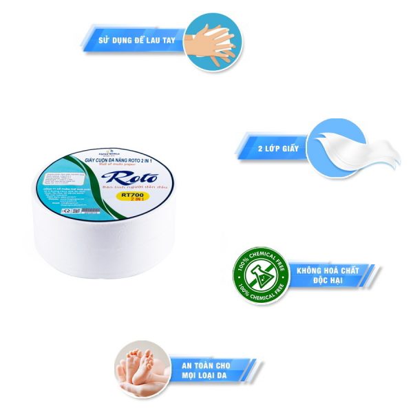 Đặc điểm Giấy cuộn lớn đa năng RT700