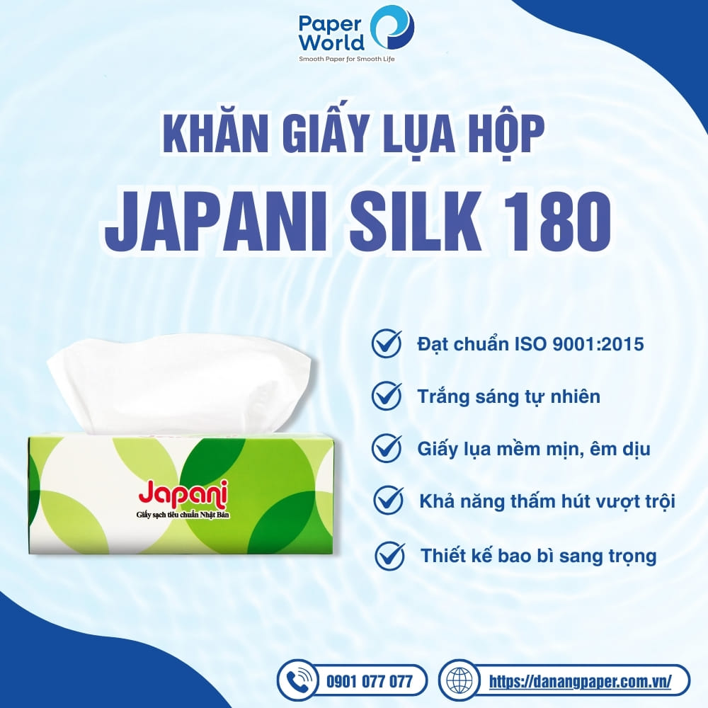 Đặc điểm của khăn giấy lụa hộp Japani Silk 180