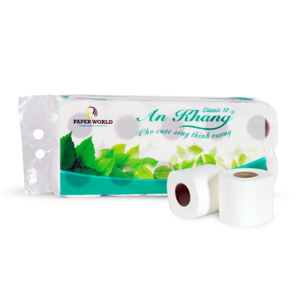 Giấy vệ sinh cuộn nhỏ An Khang Classic10