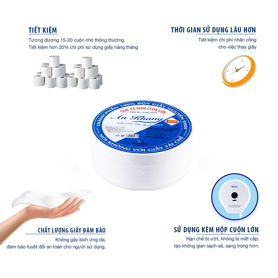 Lợi ích khi sử dụng giấy cuộn lớn AKC600