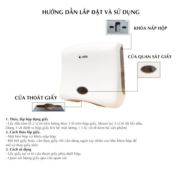 Hộp đựng khăn giấy lau tay RT1280