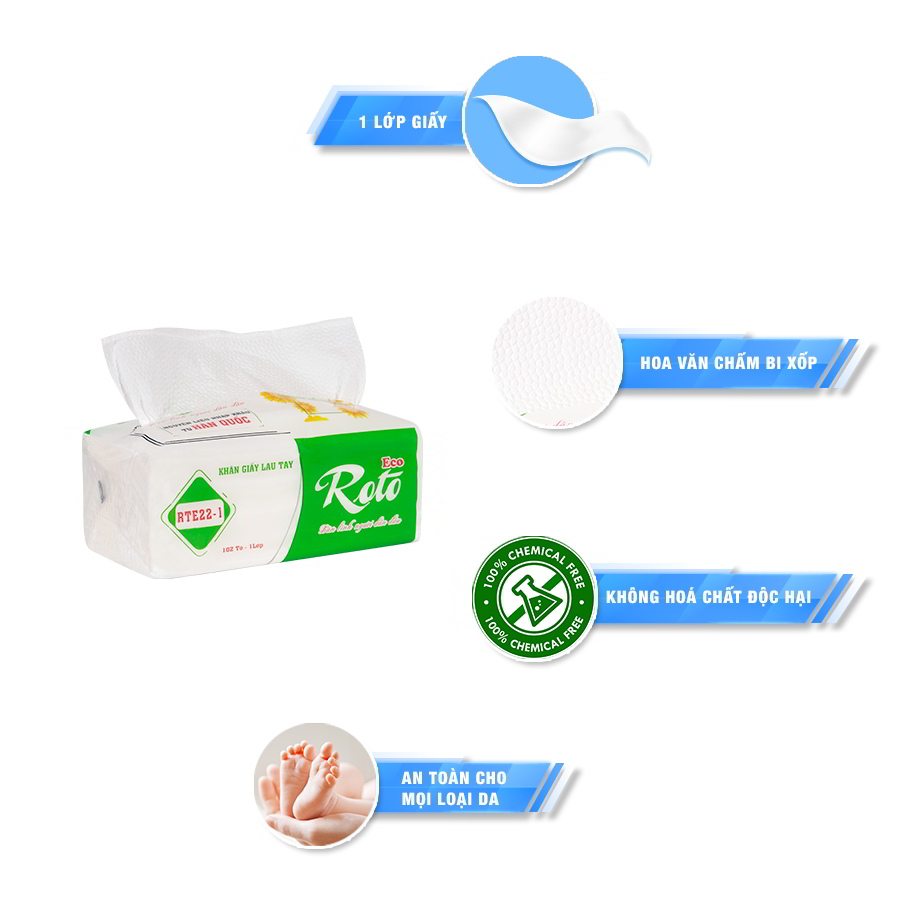 Đặc điểm Khăn giấy đa năng roto eco 22-1