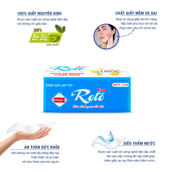 Khăn giấy lau tay Roto Eco20-2