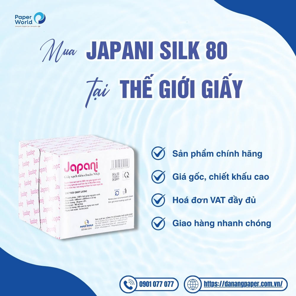 Lợi ích khi mua Khăn giấy lụa hộp Japani Silk 80 tại Thế Giới Giấy