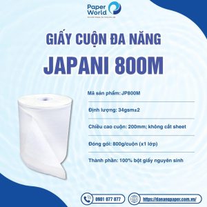 Thông tin sản phẩm Giấy cuộn đa năng Japani 800M