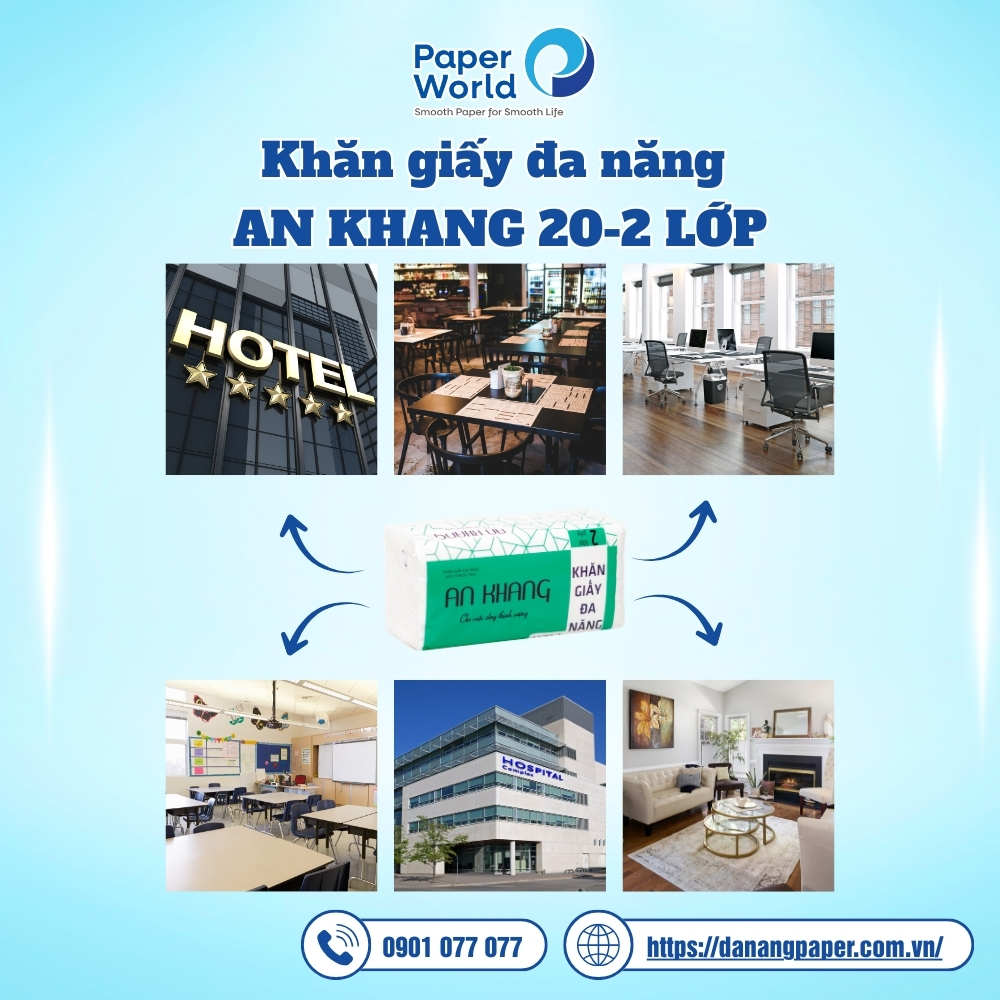 Công dụng của Khăn giấy đa năng An Khang 20-2 lớp