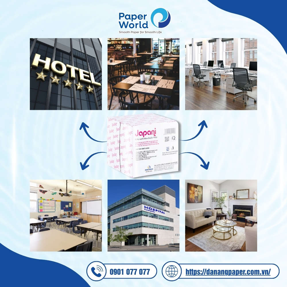 Ứng dụng của Khăn giấy lụa hộp Japani Silk 80