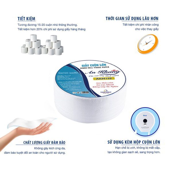 Lợi ích khi sử dụng giấy cuộn lớn AKM180
