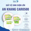 Giấy vệ sinh cuộn lớn An Khang Caro500
