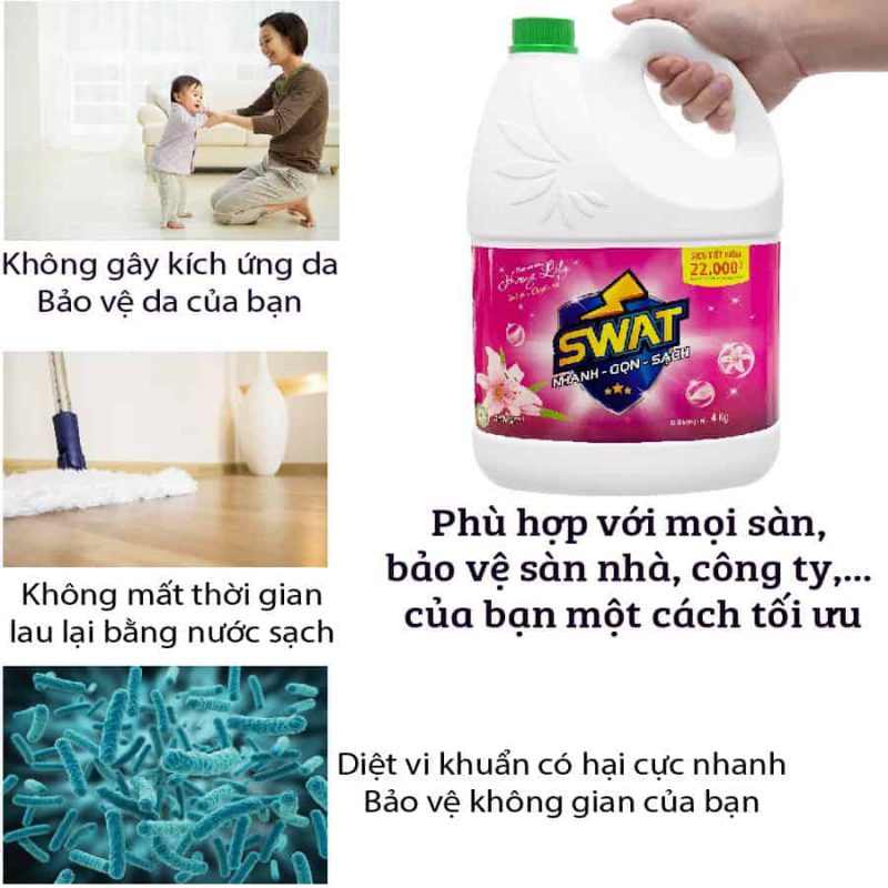 Mua nước lau sàn can 4 lít - danangpaper.com