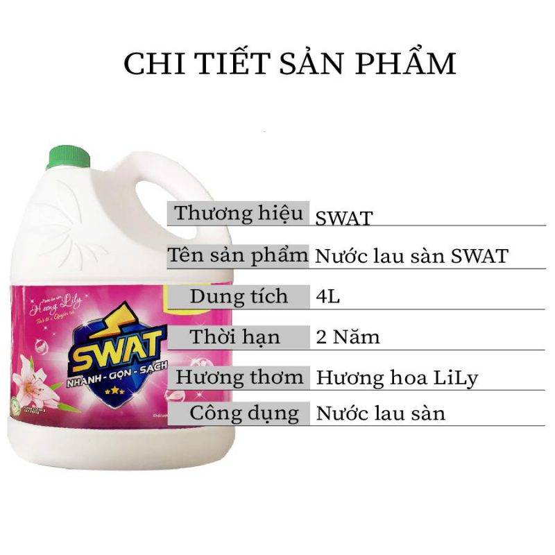 Nước lau sàn 4L