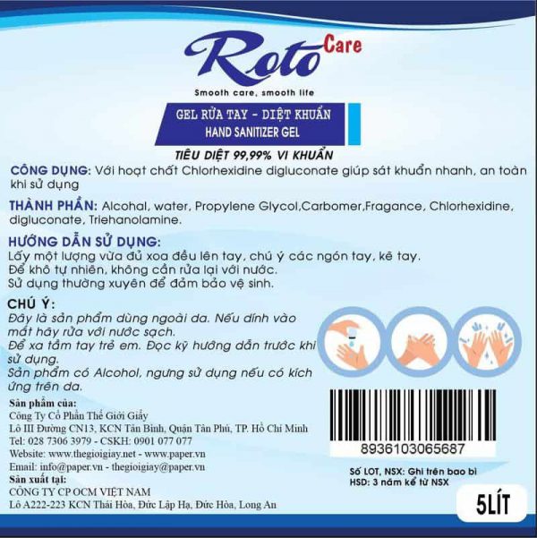 Hướng dẫn sử dụng gel rửa tay diệt khuẩn gt999