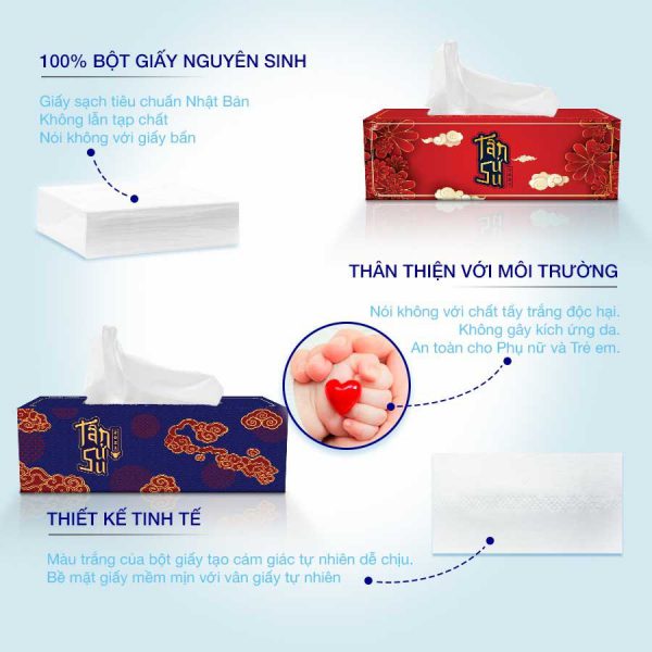 Hộp khăn giấy lụa têt
