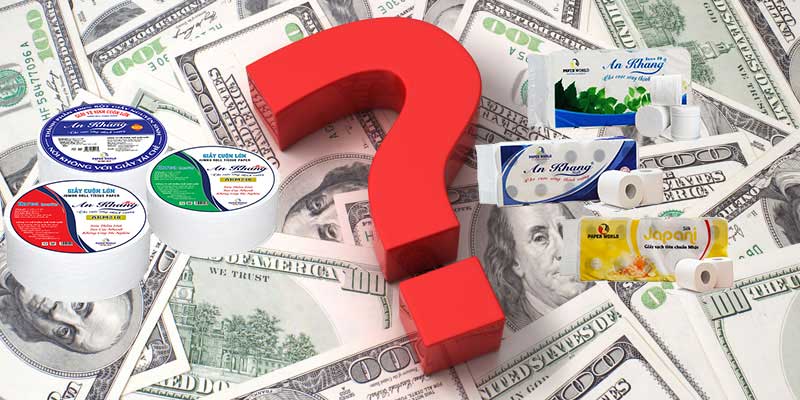 Chi phí gia công giấy vệ sinh Chi phí gia công giấy vệ sinh