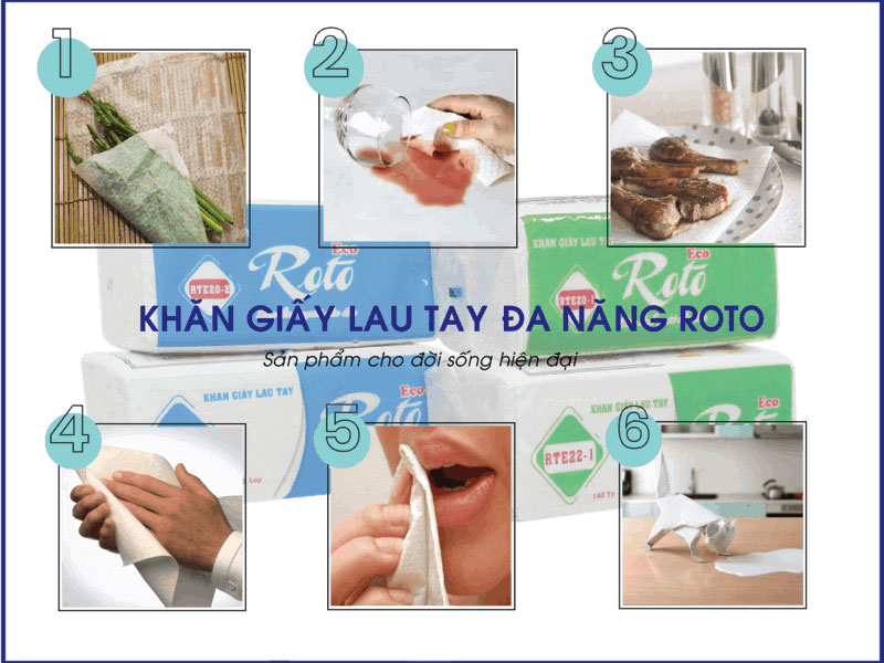Công dụng khăn giấy lau tay
