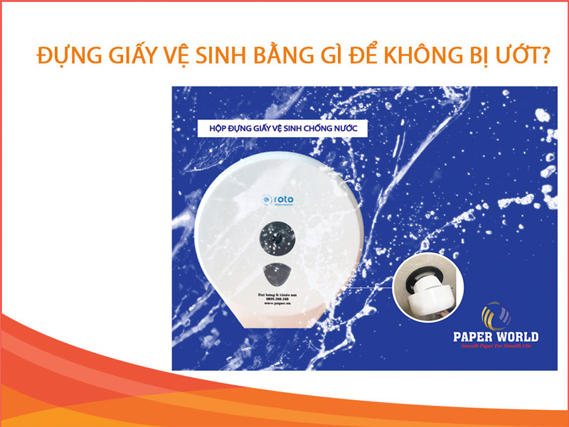 Đựng giấy vệ sinh bằng gì để không bị ướt