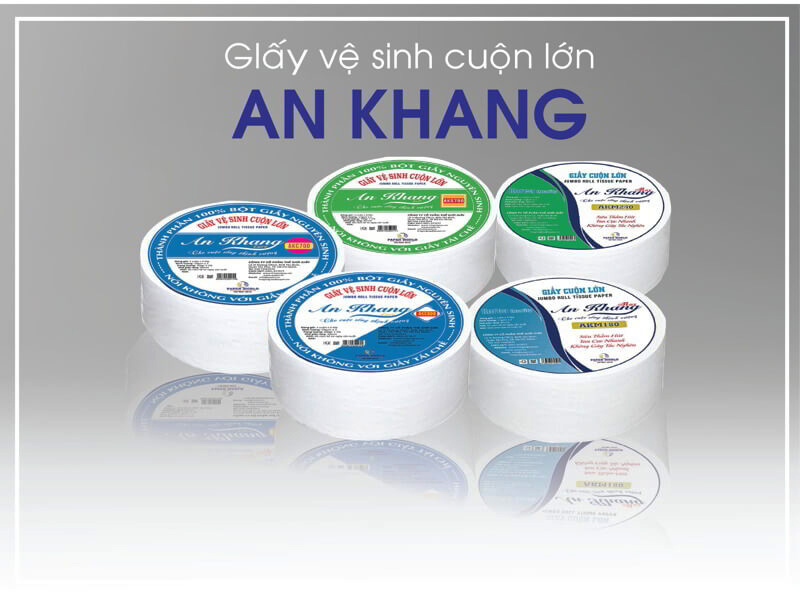 Giấy vệ sinh cuộn lớn An Khang Giấy vệ sinh cuộn lớn An Khang
