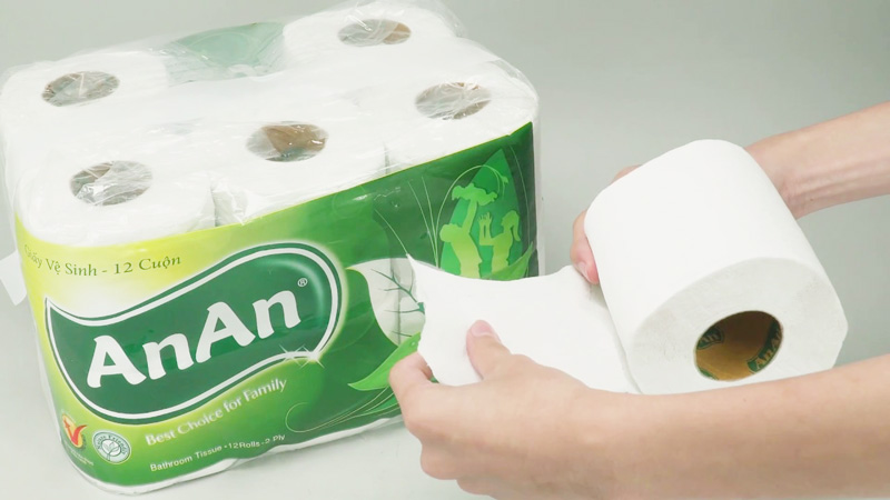 Giấy vệ sinh An An 12 cuộn
