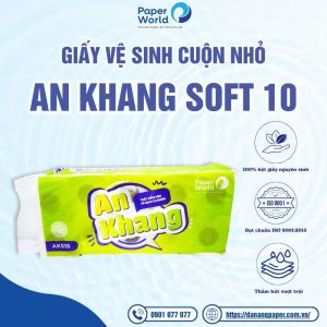 Giấy vệ sinh cuộn nhỏ An Khang Soft 10
