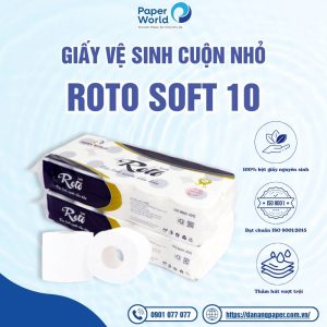 Giấy vệ sinh cuộn nhỏ Roto Soft 10
