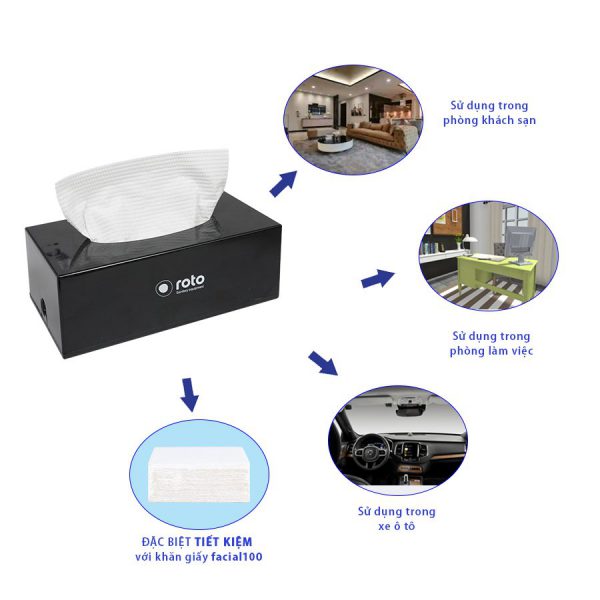 Đặc điểm của hộp đựng khăn giấy lau tay để bàn RT8497