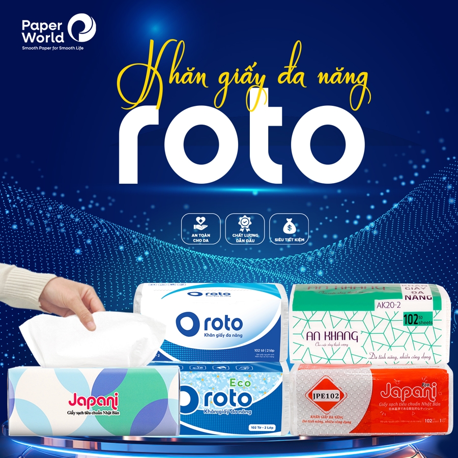 Khăn giấy đa năng Roto của Thế Giới Giấy