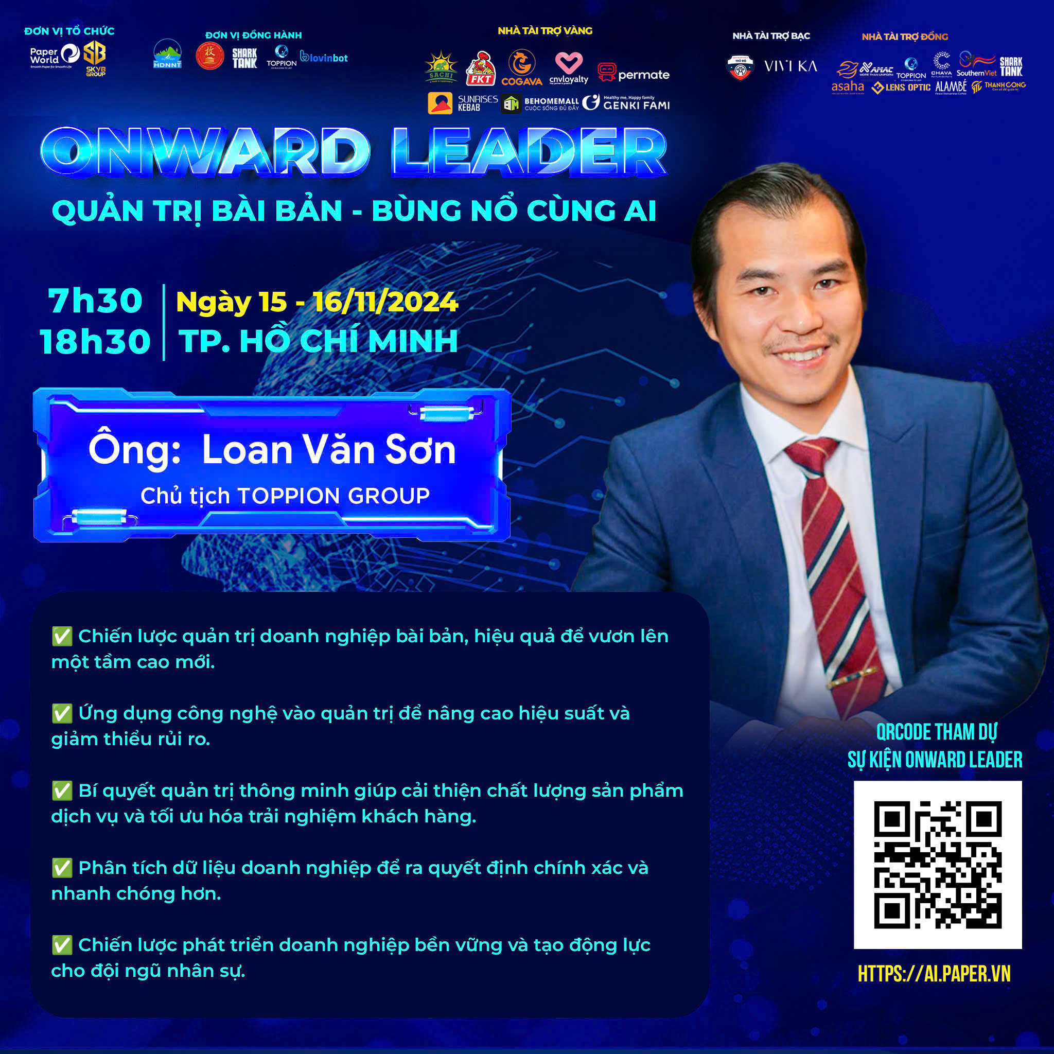 Anh Loan Văn Sơn tại sự kiện Onward Leader