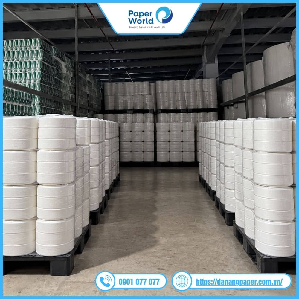 Nên lựa chọn nhà cung cấp giấy vệ sinh cuộn lớn Đà Nẵng có nguồn hàng ổn định, sẵn sàng cho các đơn hàng nhanh, phát sinh