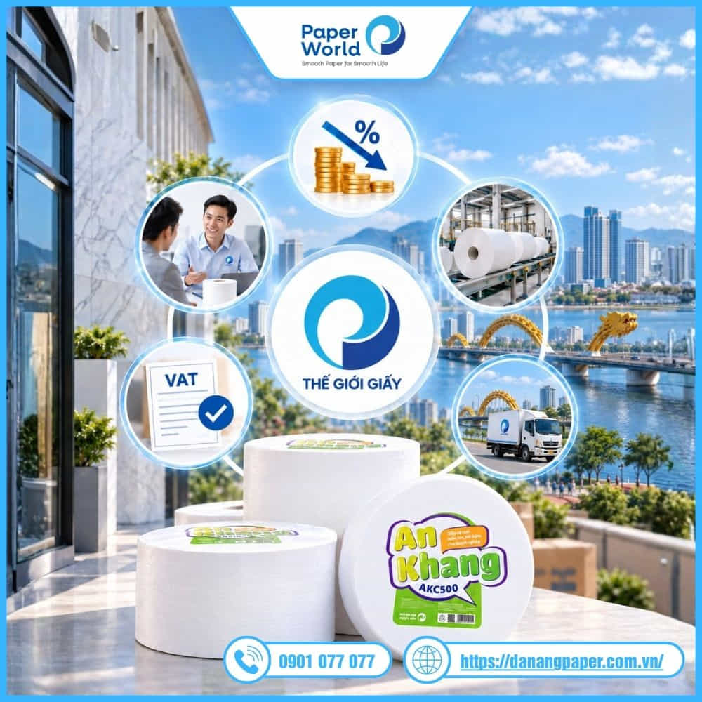 Lợi ích khi mua giấy vệ sinh cuộn lớn tại Thế Giới Giấy Đà Nẵng
