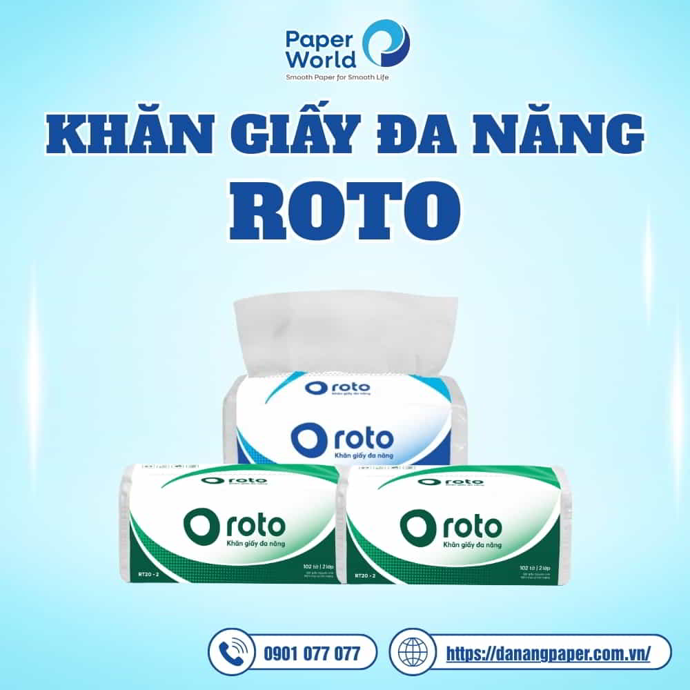 Sản phẩm khăn giấy đa năng Roto