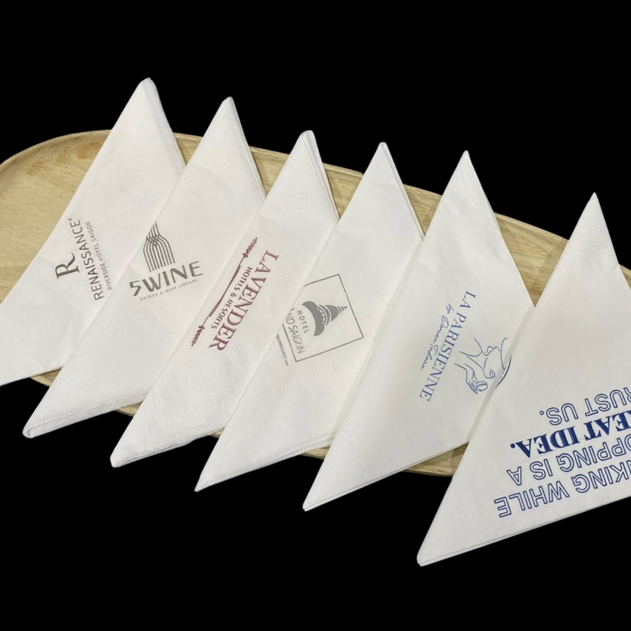 Demo miễn phí khăn giấy in logo 