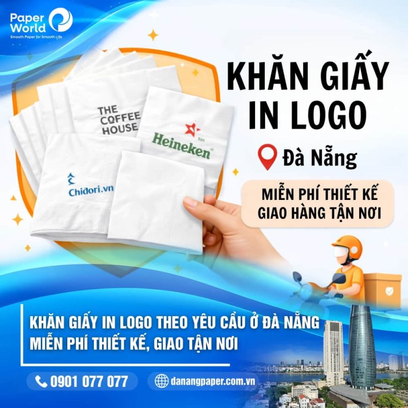 Khăn giấy in logo tại Đà Nẵng
