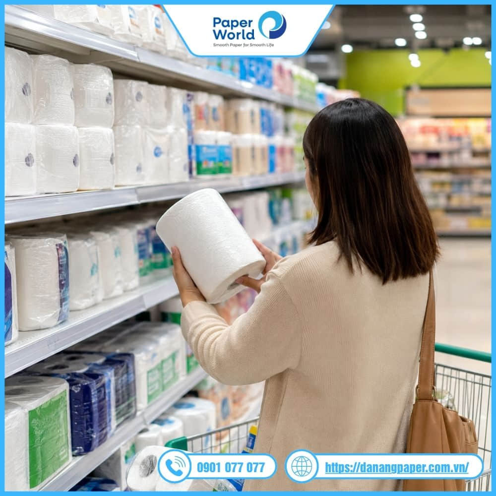 Mua giấy cuộn đa năng ở siêu thị