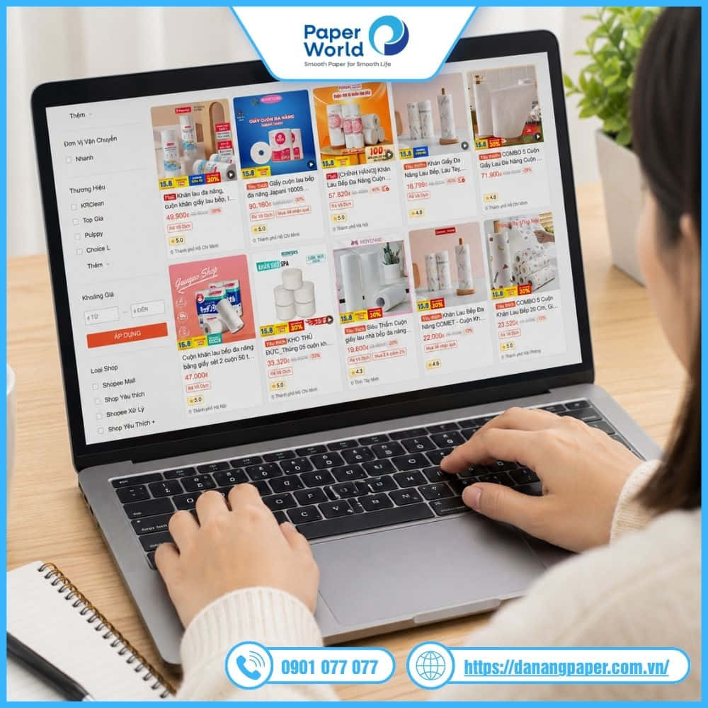 Mua giấy cuộn đa năng trên sàn TMĐT