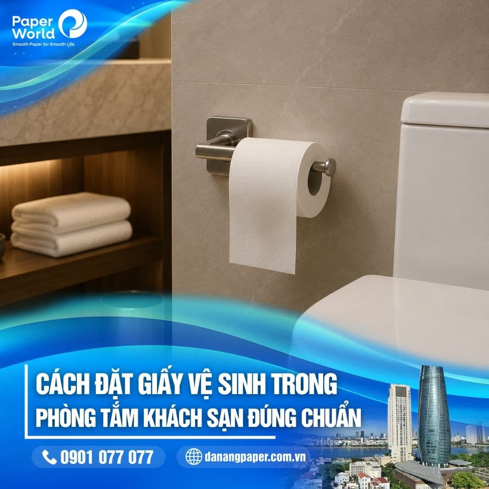 Cách bố trí giấy vệ sinh đúng chuẩn