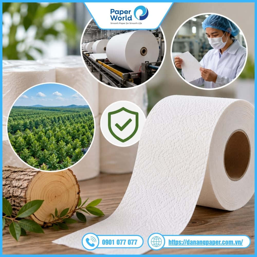 Giấy vệ sinh có nguồn gốc xuất xứ rõ ràng