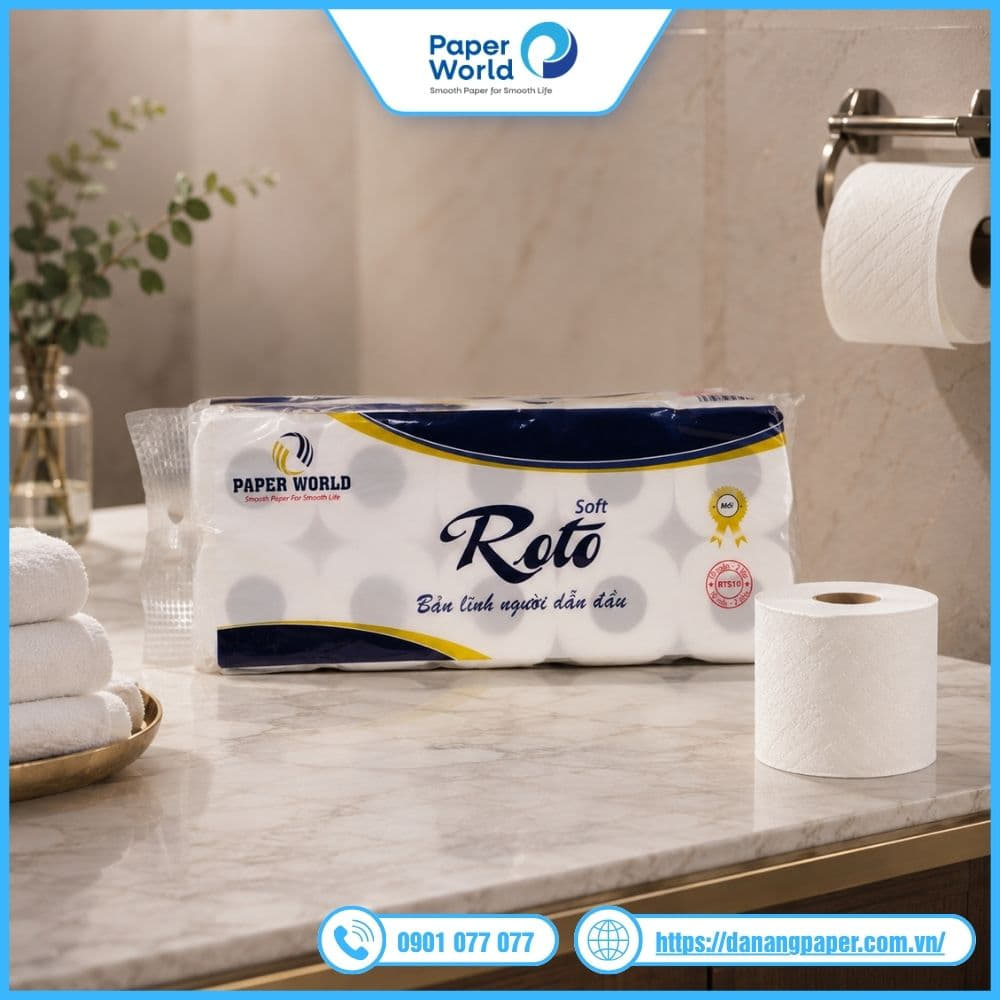 Giấy vệ sinh Roto cho khách sạn