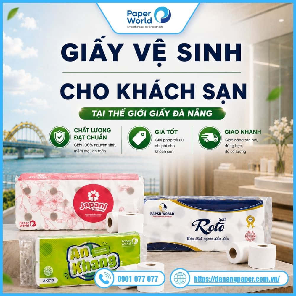 Mua giấy vệ sinh cho khách sạn tại Thế Giới Giấy Đà Nẵng